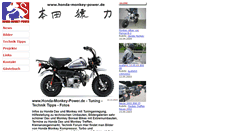 Desktop Screenshot of honda-monkey-power.de